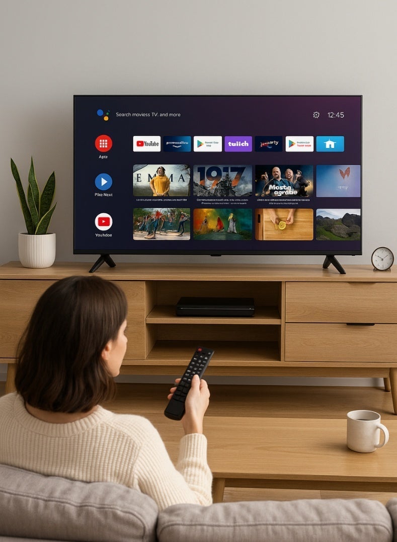 SPJ 40 Inches Full HD Smart LED TV – Black | Model FHDS40BL2200V | Built-in Apps (YouTube, Netflix, Prime Video, Google Play) | HDMI & USB Connectivity | Dolby Audio | 1 Year Warranty - Image 3