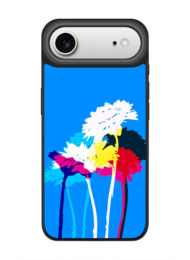 Stylizedd iPhone Air Case, [Compatible with MagSafe] Slim Magnetic cover Phone Case iPhone Air -Bleeding Flowers (Blue) - Image 1