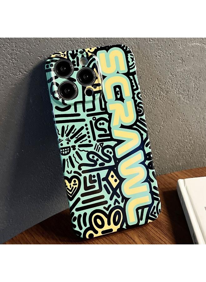 Zaboon Case For iPhone 13 Pro Max Painted Pattern Precise Hole PC Phone Case - Image 1