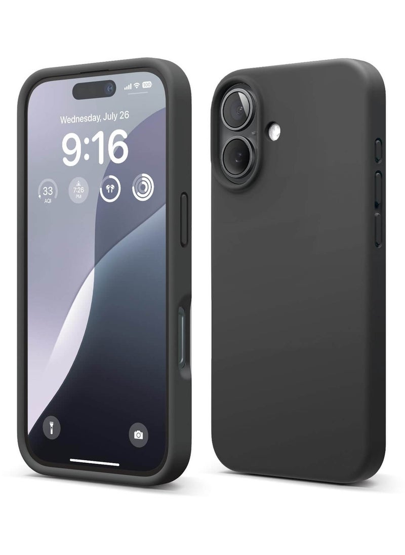 TWEGGON iPhone 16 Silicone Case, Protective Silicone Case for Apple iPhone 16 6.1" Black  - Image 3