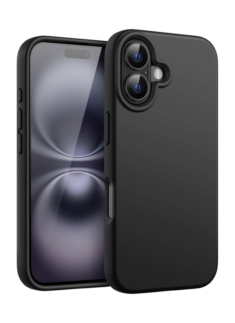 TWEGGON iPhone 16 Silicone Case, Protective Silicone Case for Apple iPhone 16 6.1" Black  - Image 2