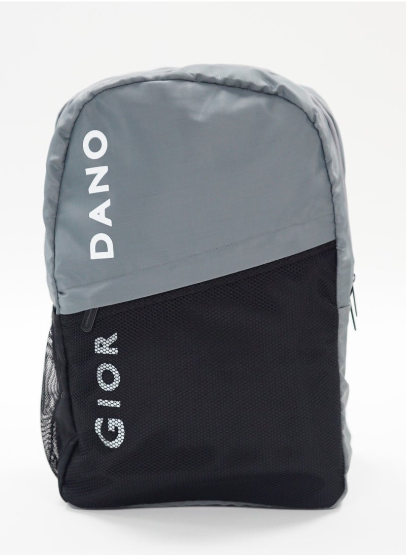 GIORDANO Giordano Commuter Backpack Black Grey 19-Inches, Sporty Everyday Adventure Stylish Backpack Lightweight Durable Bag for Men Women Outdoor Gym  - Image 1