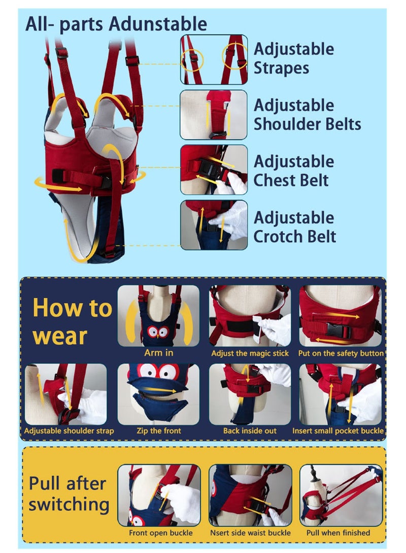 Comfortable and breathable basket-type baby walking belt baby learning walking auxiliary belt - Image 4
