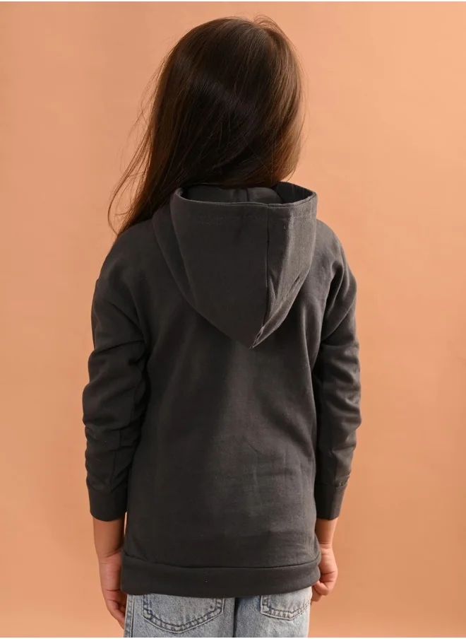 ليلك Girls Full Sleeves Sweatshirt