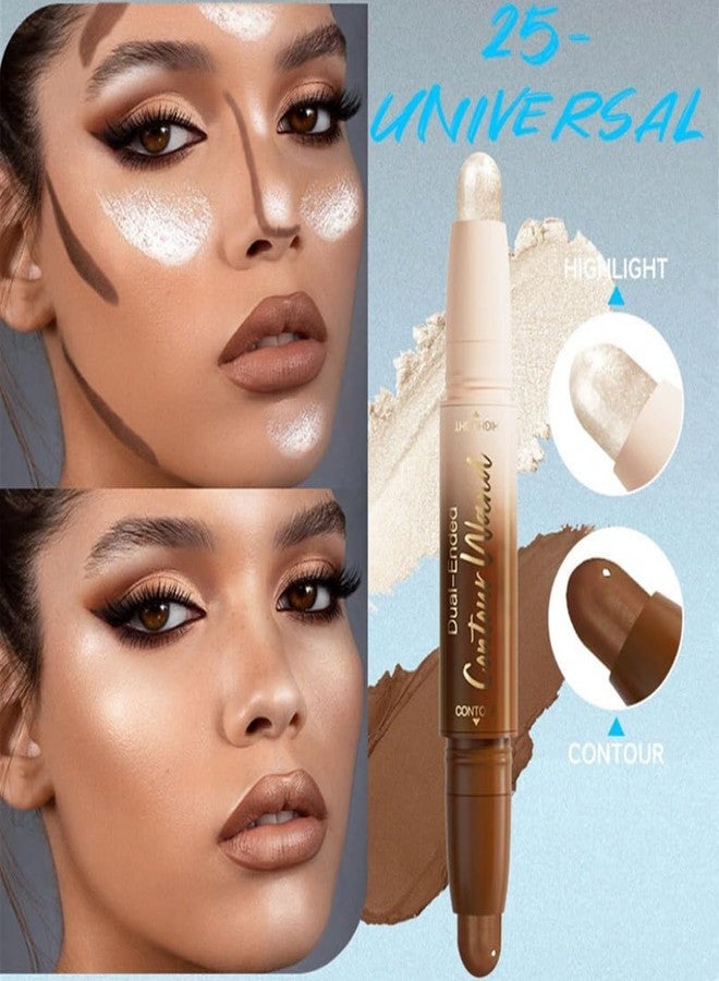 UOCK Contour Stick Makeup Set, 2 Dual-Ended Highlighter Makeup Pens & Face Shaping Contouring Sticks, Long-Lasting Waterproof Cream bronzer and Highlighter Sticks, Suitable for All Skin Tones - Image 3