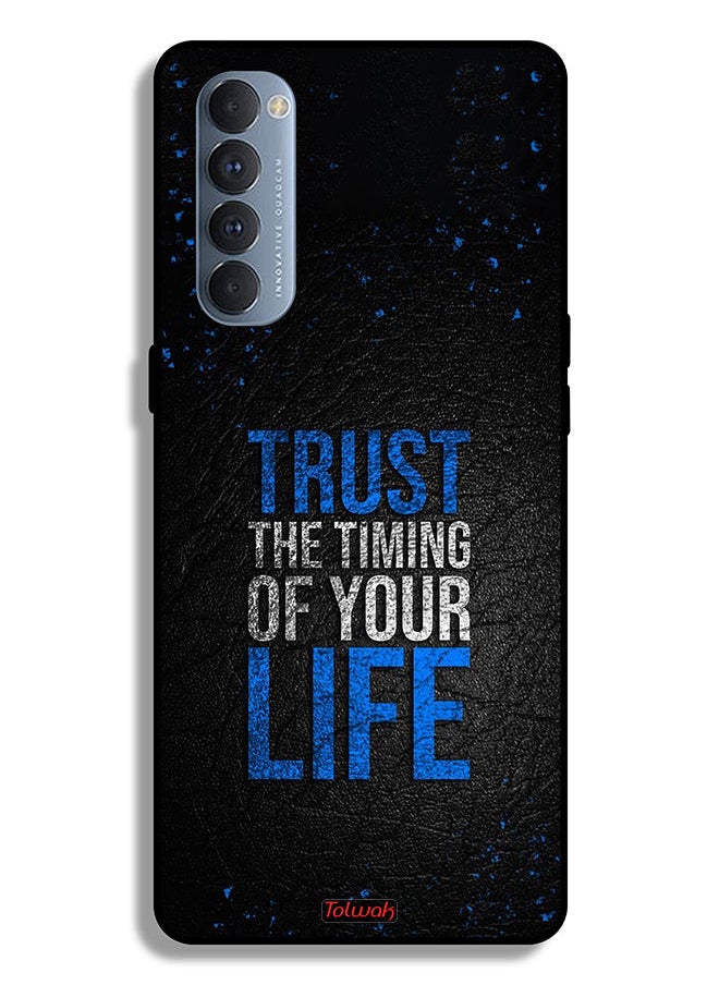 Tolwak - Oppo Reno4 Pro 4G Protective Case Cover Trust The Timing Of Your Life - Image 1