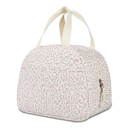 GISMTR Lunch Bag for Women Insulated Lunch Box Cute Quilted Lunch Tote Bags Reusable Large Capacity Cooler Bag for Travel Work Picnic - Image 1