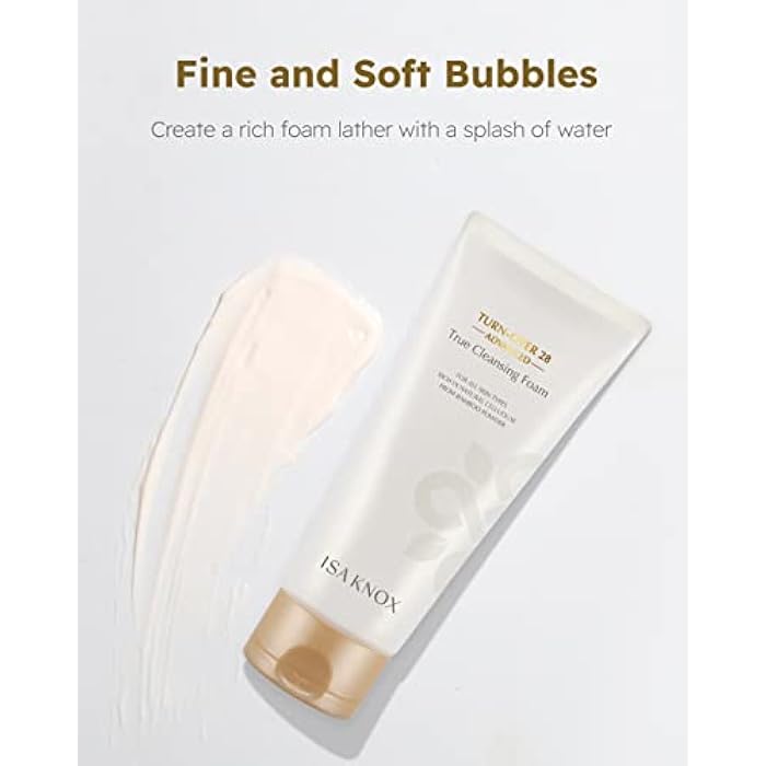 Isa Knox True Foaming Facial Cleanser (6.1fl oz) - Korean Skincare, Non-Drying Bubble Foam Face Wash, Pomegranate Vinegar, Natural Bamboo Cellulose - Image 5