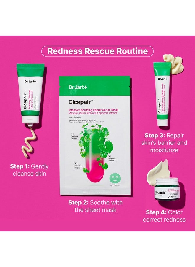 Dr.Jart+ Cicapair Redness Rescue Korean Skin Care Set, Travel Size Value Gift Set with Cicapair Color Correcting Cream, Face Wash, Cream Moisturizer, and Face Mask - Image 3