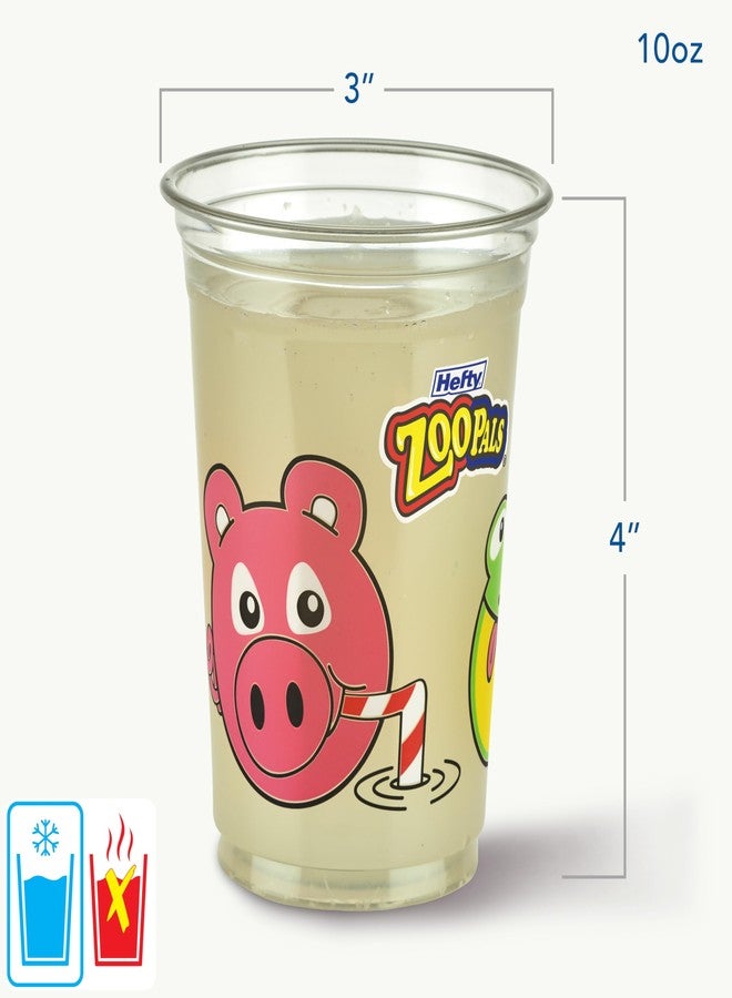 Hefty Zoo Pals Kids Cups, Animal Printed Kids Plastic Cups for Birthday Parties or Everyday Use, Great for Small Hands to Hold, 25 Count, 10 Fl. Oz. - Image 2