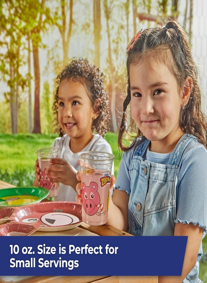 Hefty Zoo Pals Kids Cups, Animal Printed Kids Plastic Cups for Birthday Parties or Everyday Use, Great for Small Hands to Hold, 25 Count, 10 Fl. Oz. - Image 5