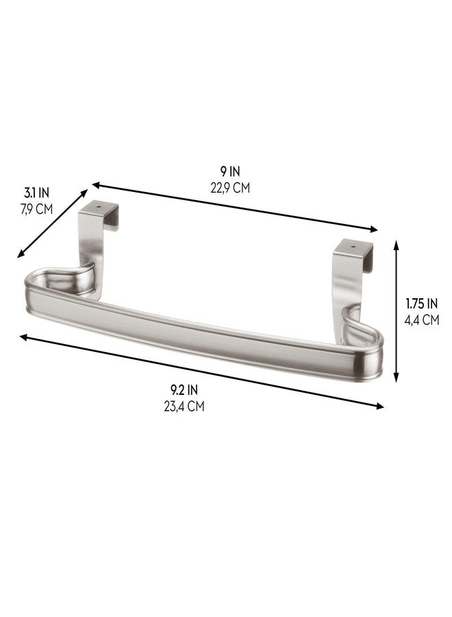 إنترديزاين حامل مناشف فولاذي من iDesign مقاس 9 بوصات يُعلق فوق الخزانة - نيكل مصقول - Image 2