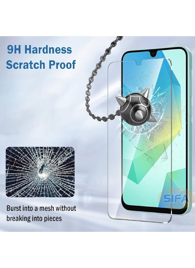 Glass 2 Pack Samsung Galaxy A16 Screen Protector + 2 Pack Camera Lens Protector, 9H Hardness, Upgraded HD Tempered Glass, Touch Sensitive, Bubble Free, Scratch Resistant, Case Friendly (Boxed, 2+2 Pack)  - Image 5