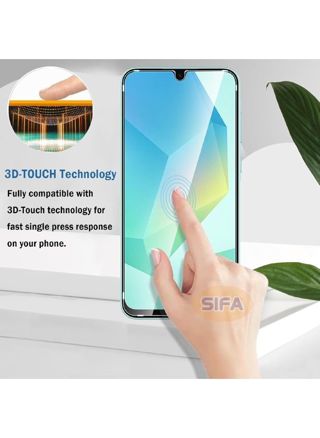 Glass - 2 Pack Samsung Galaxy A16 Screen Protector + 2 Pack Camera Lens Protector, 9H Hardness, Upgraded HD Tempered Glass, Touch Sensitive, Bubble Free, Scratch Resistant, Case Friendly (Boxed, 2+2 Pack) - Image 1