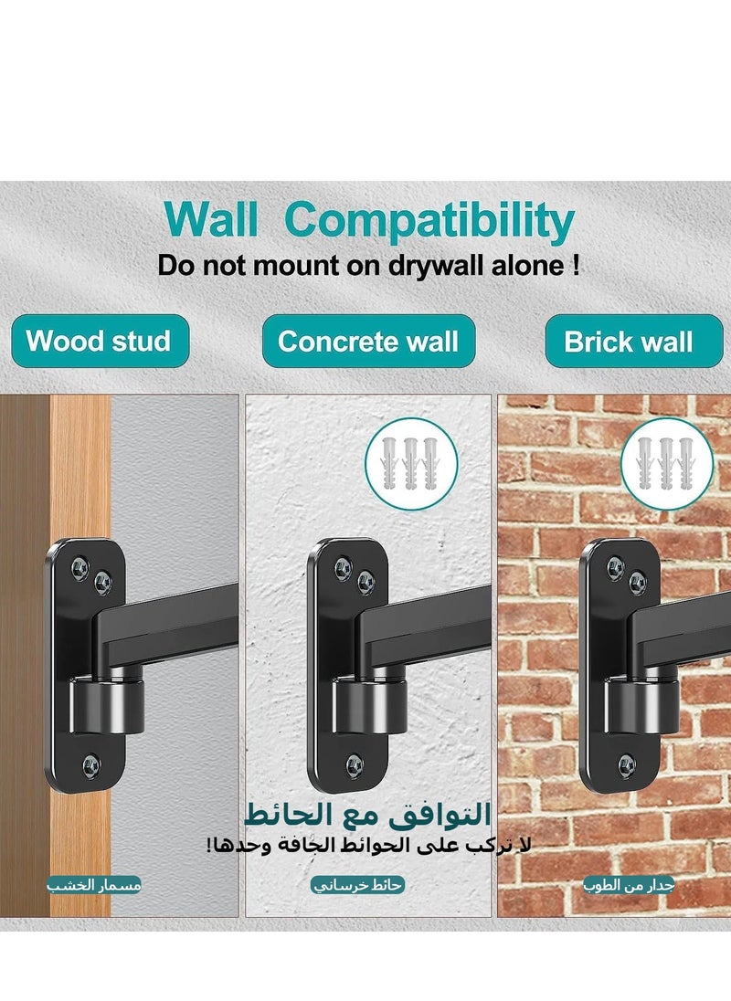 اكسيسن - قوس حامل شاشة مثبت على الحائط قابل للتعديل لشاشات كمبيوتر مسطحة/منحنية مقاس 13-32 بوصة - Image 1