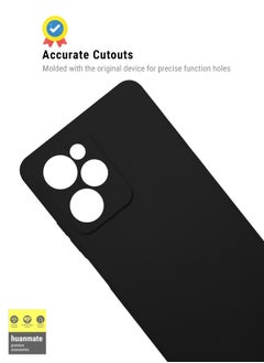 huanmate غطاء حماية أنيق من السيليكون لهاتف Xiaomi Poco X5 Pro باللون الأسود  - Image 5