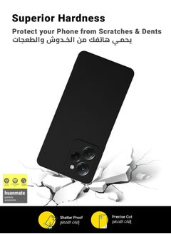 huanmate غطاء حماية أنيق من السيليكون لهاتف Xiaomi Poco X5 Pro باللون الأسود  - Image 4