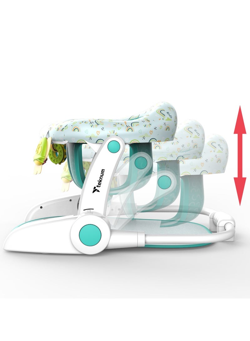 TEKNUM Baby Portable Dining Feeding Chair and Recliner Activity Chair - Green - Image 2