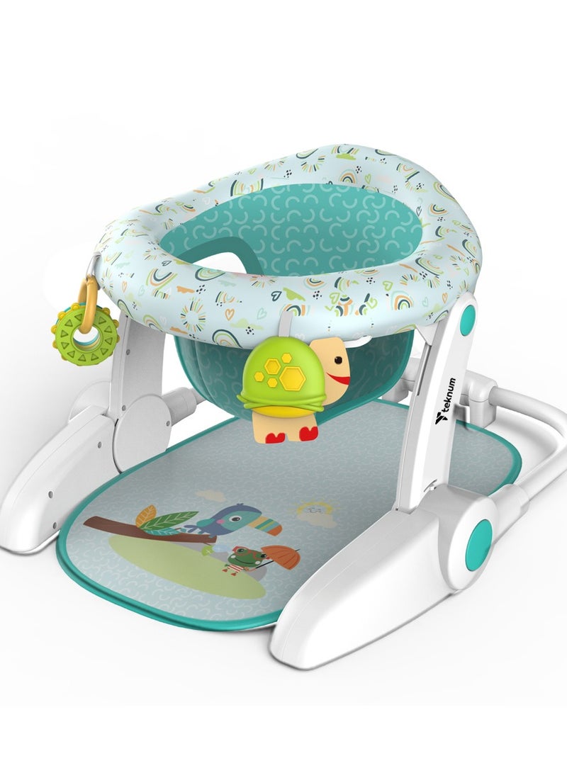 TEKNUM Baby Portable Dining Feeding Chair and Recliner Activity Chair - Green - Image 1