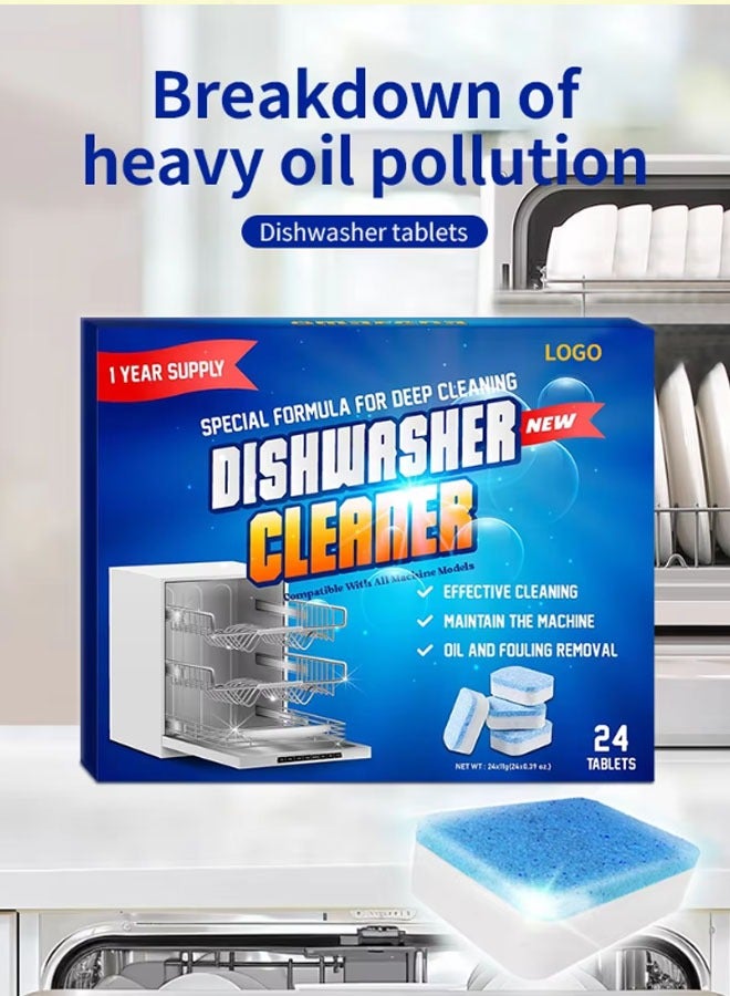 sniffur Effervescent Dishwasher Tablets 24 pieces  Detergent Dishwashing Concentrated Cleaning Tablet  - Image 1