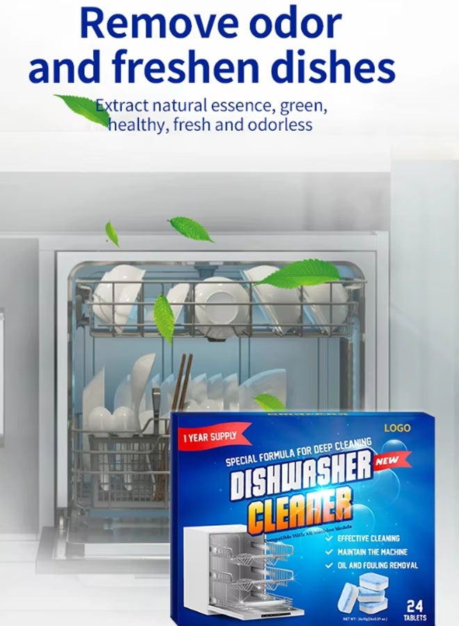 sniffur Effervescent Dishwasher Tablets 24 pieces  Detergent Dishwashing Concentrated Cleaning Tablet  - Image 4