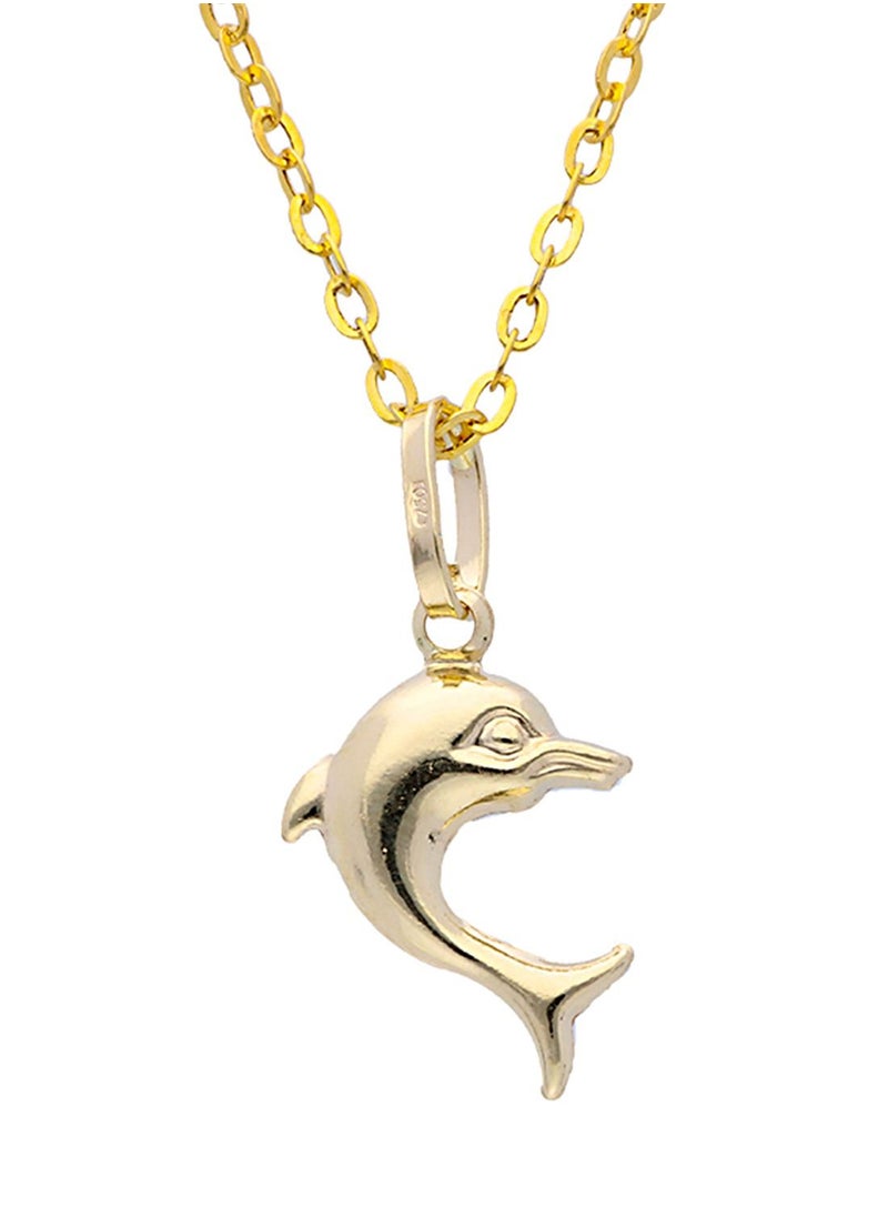 FK Jewellers - Gold Necklace (Chain with Dolphin Pendant) 18KT - FKJNKL18KU1060 - Image 1