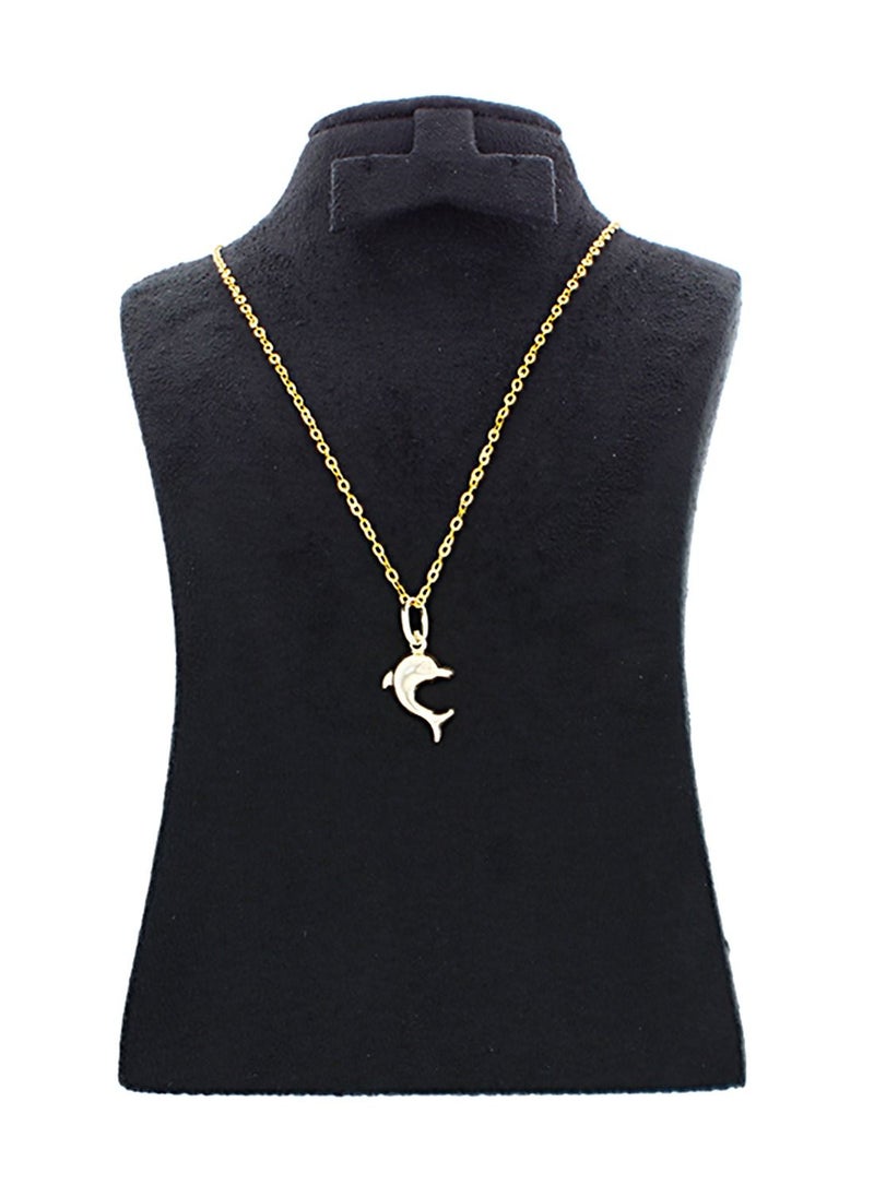 FK Jewellers - Gold Necklace (Chain with Dolphin Pendant) 18KT - FKJNKL18KU1060 - Image 1