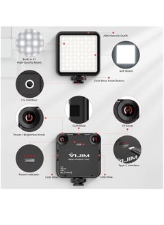 Ulanzi VIJIM Video Light Colour temperature LED Camera lighting for photography with Cold Shoe Softer Portable Light Ajustable Brightness,Rechargeable with 3000mAh Battery VL81  - Image 5