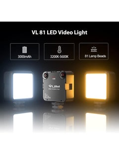 Ulanzi VIJIM Video Light Colour temperature LED Camera lighting for photography with Cold Shoe Softer Portable Light Ajustable Brightness,Rechargeable with 3000mAh Battery VL81  - Image 2