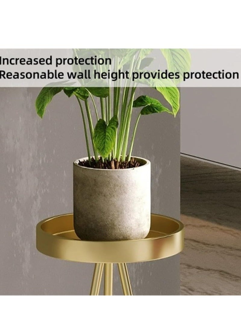 WALALLA 1-Piece 2-Tier Tall Metal Plant Stand Indoor Outdoor Flower Pot Stand Rustproof Iron Flower Pot Holder Shelf Nordic Creative Round Plant Display Rack For Patio Corner Balcony - Image 3