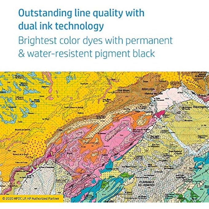 711 P2V32A 3-PACK CYAN, MAGENTA & YELLOW 28-ML GENUINE INK CARTRIDGE, COLOUR INK FOR DESIGNJET T120, T125, T130, T520, T525, T530 LARGE FORMAT PLOTTER PRINTERS AND 711 DESIGNJET PRINTHEAD - Image 2