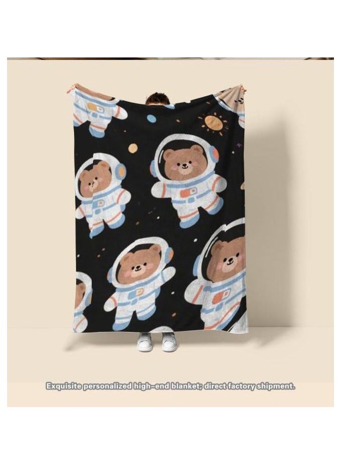 general Flannel thin blanket (warm and comfortable, suitable for sleep, gaming, dust removal and sandproof) 150cm*200cm - 741 - Image 4