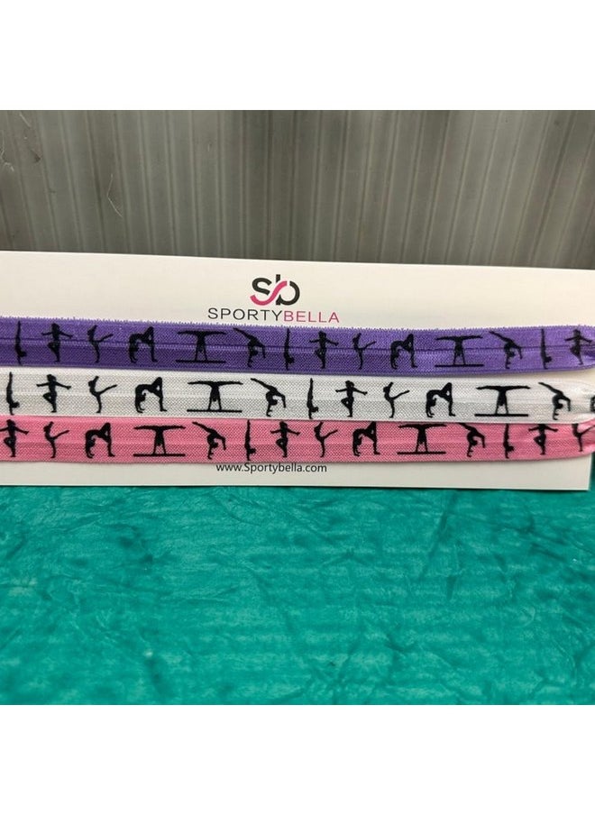 Infinity Collection - Infinity Collection Gymnastics Headbands- Girls Gymnastics Hair Accessories - Gift for Gymnast, Non Slip Sports Head Bands, Gymnast Dancer Girl Hairbands Party Favors - Image 1