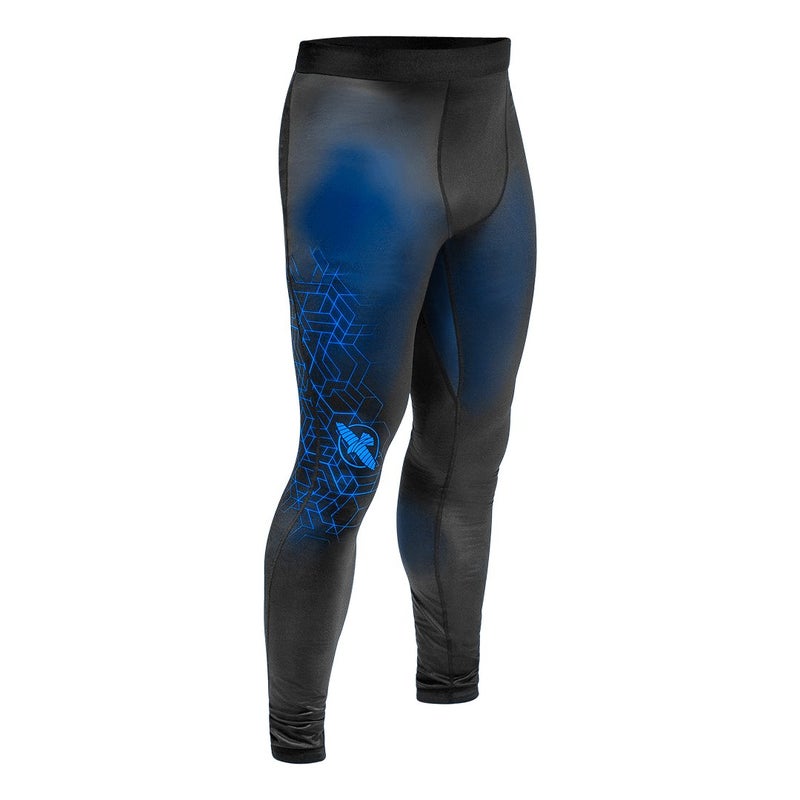 Hayabusa Geo Compression Pants - Blue - S