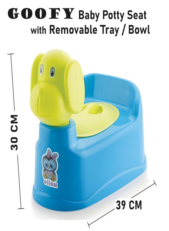 MOLTRES - GOOFY Baby Potty Training Toilet Seat with Removable Tray, Lid For Boy And Girl Kids (Age 6 Mths to 3 Year) Size 39x26x30 Potty Seat/Potty Box (Blue) - Image 3