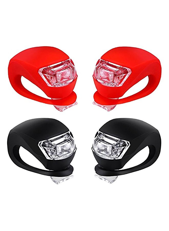 4 PCS Bright Eyes Silicone Bike Tail Light Rear Safety LED Lights,Mobility Light Great for Rollators, Walkers, Wheelchairs, Scooters, Crutches, Canes and More