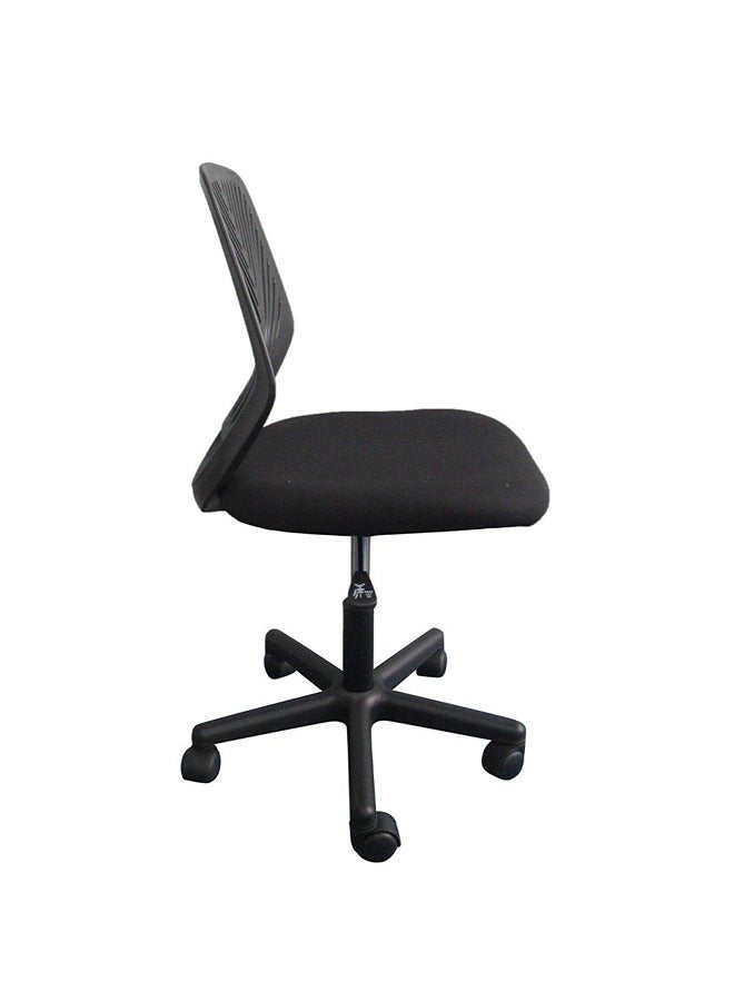 DANUBE HOME Melodica Office Chair Mid Back Ergonomic Gaming Chair Modern Home Desk Computer Chair 360° Swivel Office Chairs Adjustable Lumbar Support L 46 x W 48 x H 78 cm Black - Image 5
