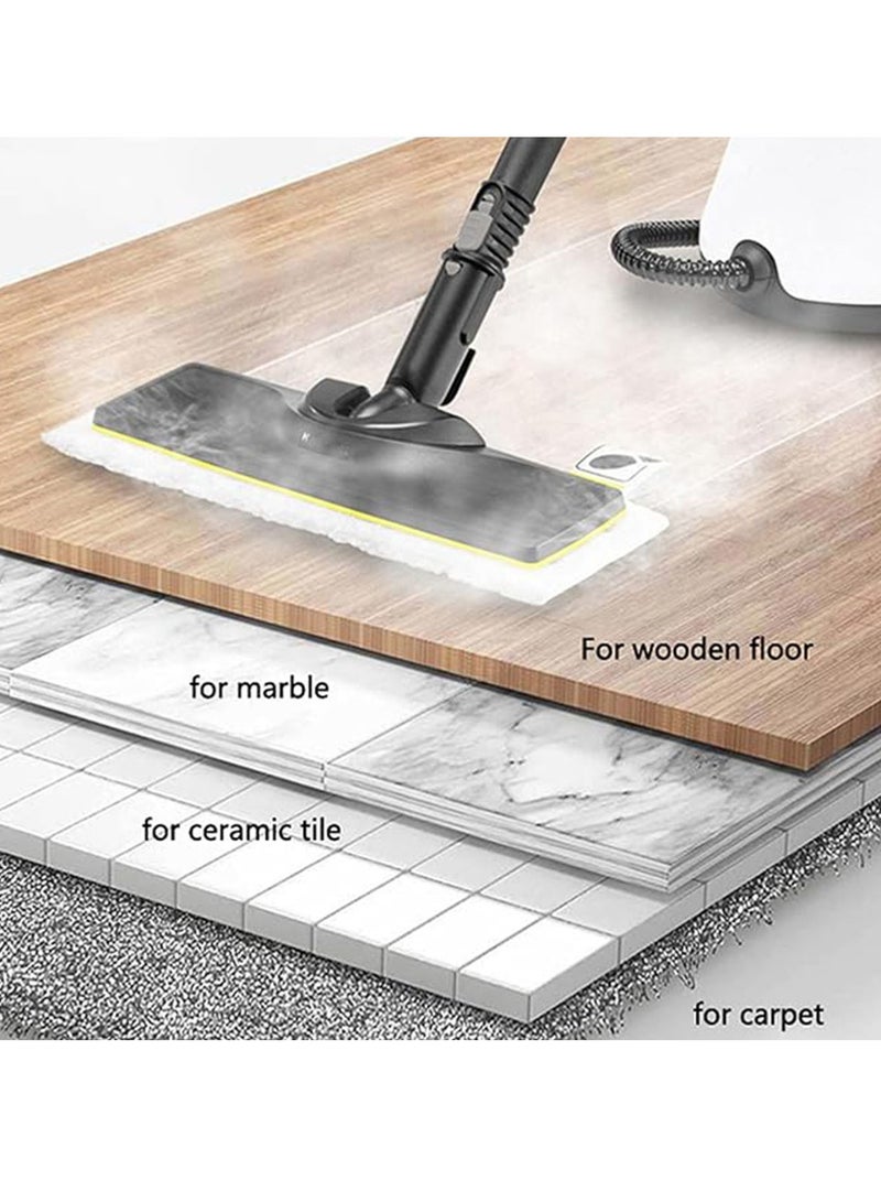 6 Piece Steam Mop Replacement Pads Compatible for Karcher SC Steam Cleaner Microfiber Mop Cloth Steam Pocket Mop Pads Set for SC Floor Nozzle SC2 SC3 SC4 SC5(3 Mop Cloth and 3 Cloth Cover),White.  - Image 4