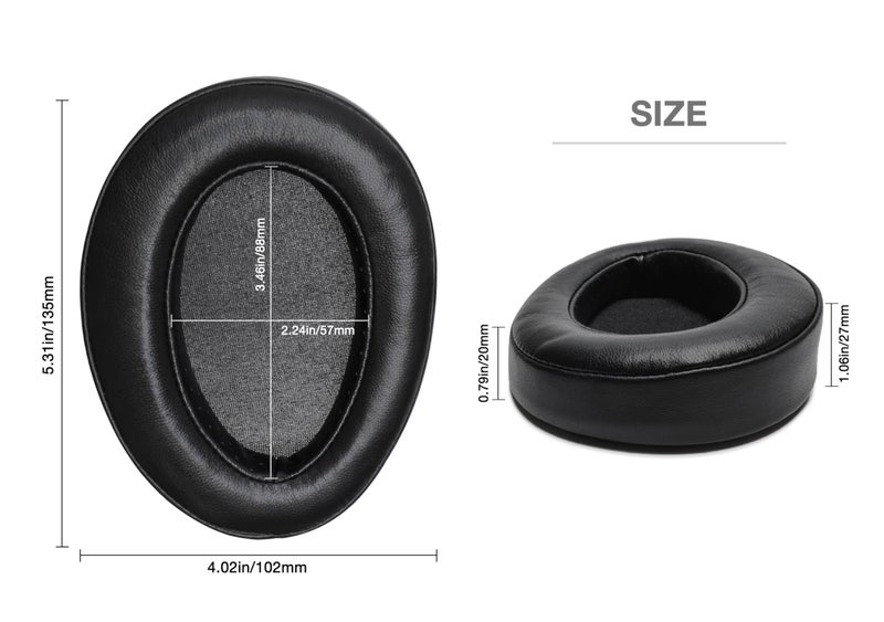 Voarmaks Memory Foam Cushion Ear Pads Compatible with Hifiman Arya Ananda Edition XS X HE1000se HE1000 V2 Jade II Headphone Replacement EarPads (Full Sheepskin) - Image 4