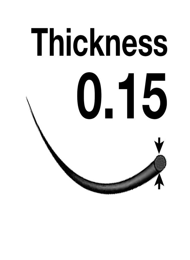 EMILYSTORES Eyelash Extensions 0.15mm Thickness D Curl Length 9mm Volume Individual eyelashes For Lash Extension(0.15,D,9mm) - Image 3