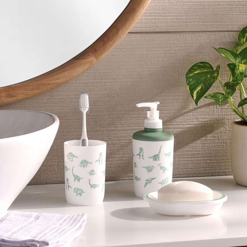 Pan Home Dino Field Bath Accessory Set for Kids