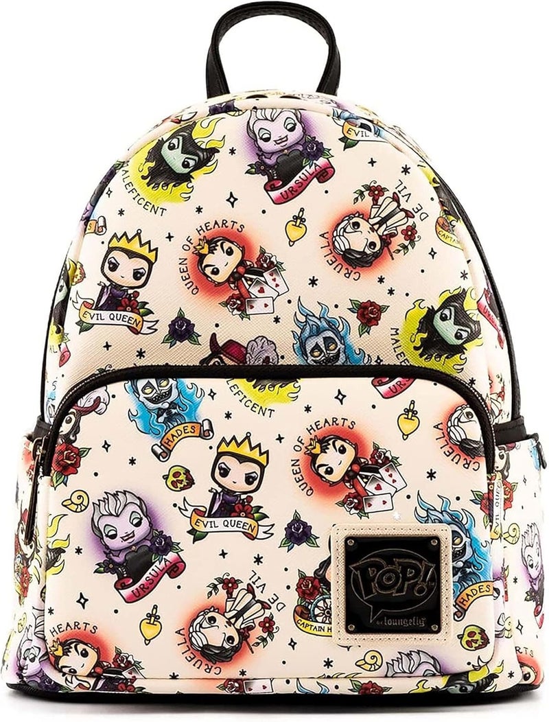 Loungefly Funko Pop Disney Villains Tattoo Mini Backpack - Image 1