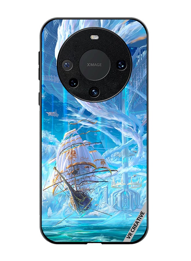 VR CREATIVE Protective Case Cover For Huawei Mate 60 Pro Castle With Clouds Design Multicolour - Image 1