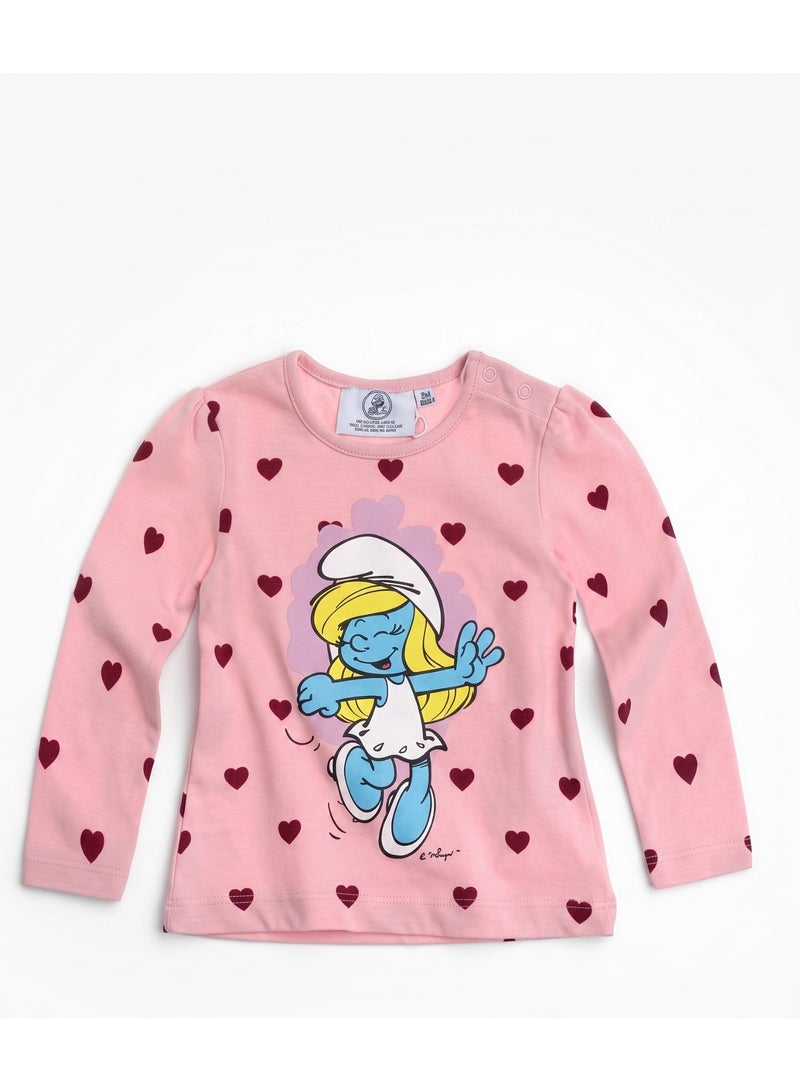 THE SMURFS Baby Long Sleeves Cotton T-Shirt100%cotton - Image 1