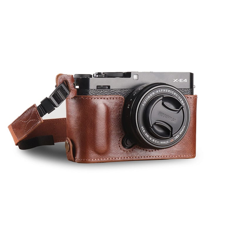 MegaGear Ever Ready Genuine Leather Camera Half Case Compatible with Fujifilm X Series XE4BrownMG1982 - Image 2