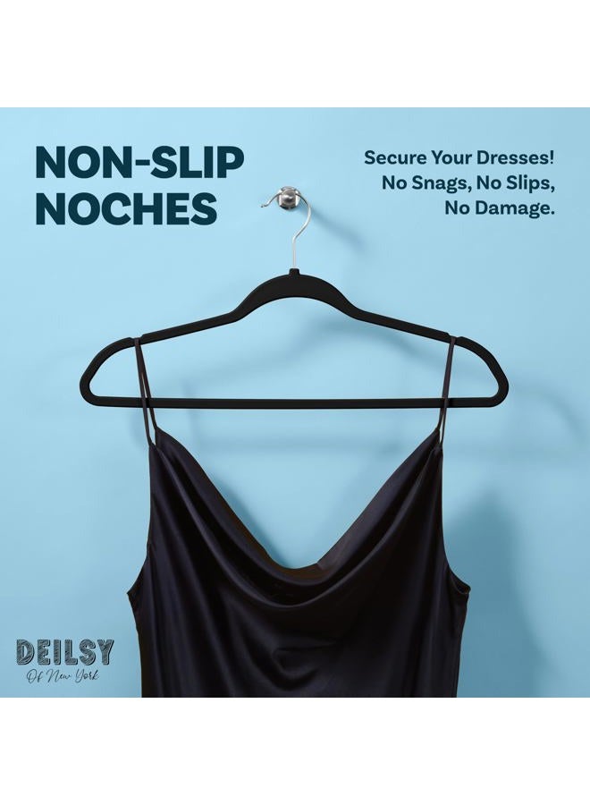 DEILSY Clothes Hangers Plastic Hangers - Durable Non-Velvet Plastic Hangers - Slim Hangers, Classic Shirt and Pant Hangers Black Plastic Hangers for Everyday Use Plastic Hangers 20 Pack - Image 3