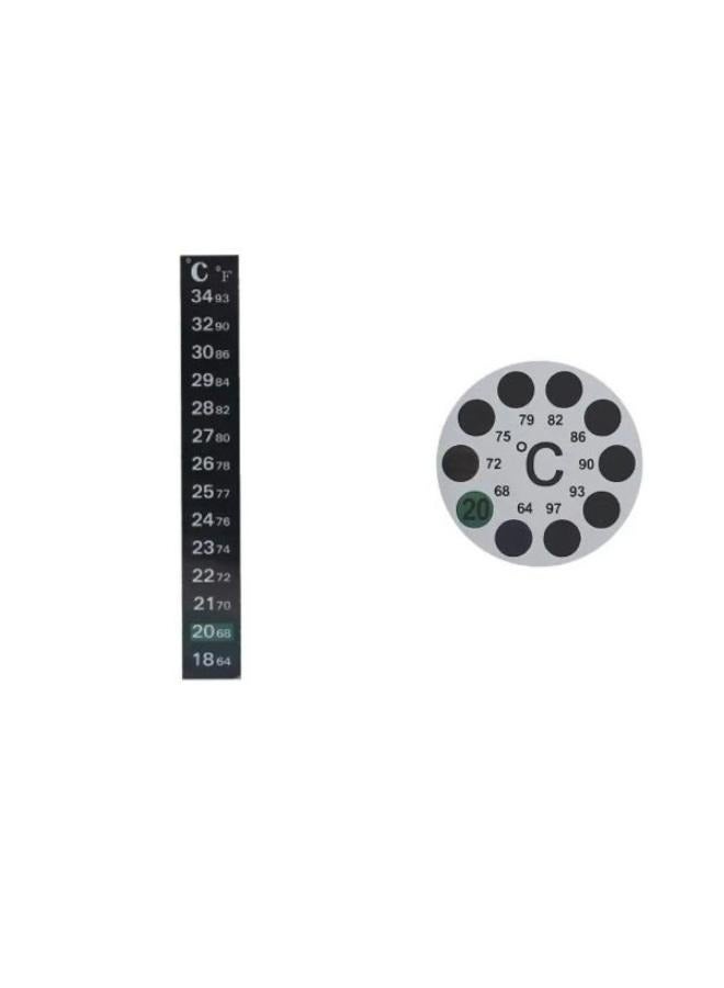 Generic B&K Aquarium Thermometer Strip, 64℉ to 93℉ & 18℃ to 34℃ Adhesive Sticking  - Image 1