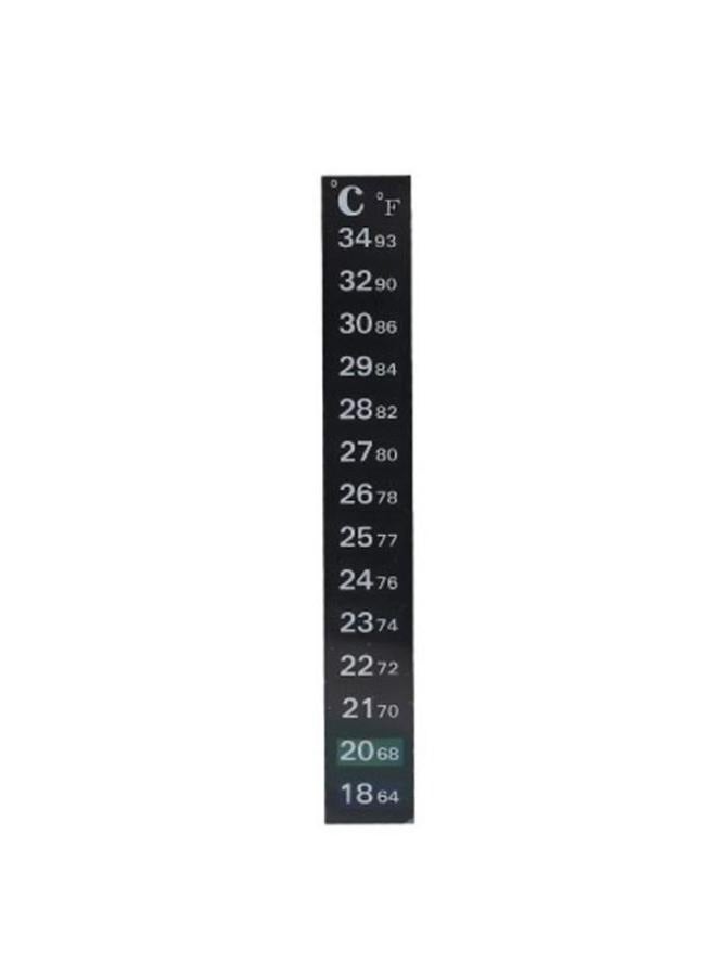 Generic B&K Aquarium Thermometer Strip, 64℉ to 93℉ & 18℃ to 34℃ Adhesive Sticking  - Image 2