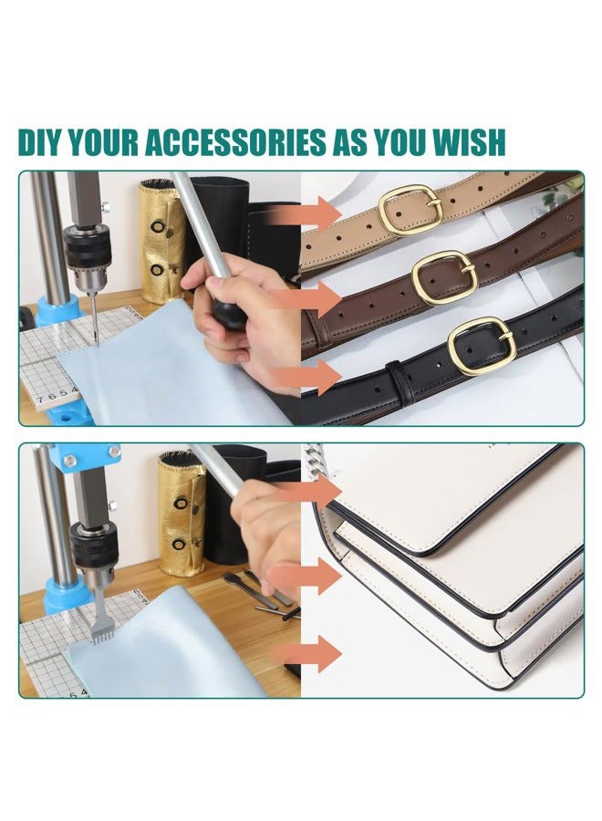 FASTTOBUY Leather Hole Puncher Hand Punching Machine Manual Press Puncher Punch Tools for DIY Leather Craft Punching Holes - Image 3