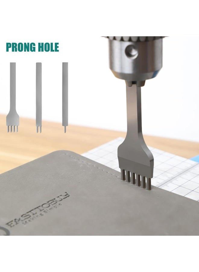 FASTTOBUY Leather Hole Puncher Hand Punching Machine Manual Press Puncher Punch Tools for DIY Leather Craft Punching Holes - Image 4